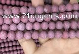 CMJ833 15.5 inches 10mm round matte Mashan jade beads wholesale