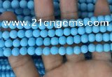 CMJ836 15.5 inches 6mm round matte Mashan jade beads wholesale