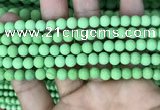 CMJ841 15.5 inches 6mm round matte Mashan jade beads wholesale