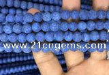 CMJ847 15.5 inches 8mm round matte Mashan jade beads wholesale