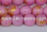 CMJ917 15.5 inches 8mm round Mashan jade beads wholesale