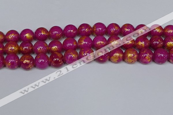 CMJ929 15.5 inches 12mm round Mashan jade beads wholesale