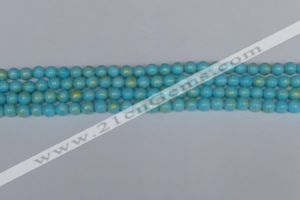 CMJ965 15.5 inches 4mm round Mashan jade beads wholesale