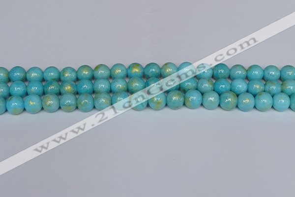 CMJ966 15.5 inches 6mm round Mashan jade beads wholesale