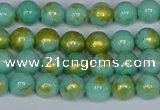 CMJ970 15.5 inches 4mm round Mashan jade beads wholesale