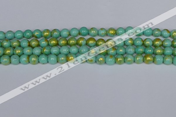 CMJ971 15.5 inches 6mm round Mashan jade beads wholesale
