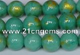 CMJ972 15.5 inches 8mm round Mashan jade beads wholesale