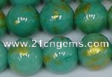 CMJ974 15.5 inches 12mm round Mashan jade beads wholesale