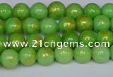 CMJ975 15.5 inches 4mm round Mashan jade beads wholesale