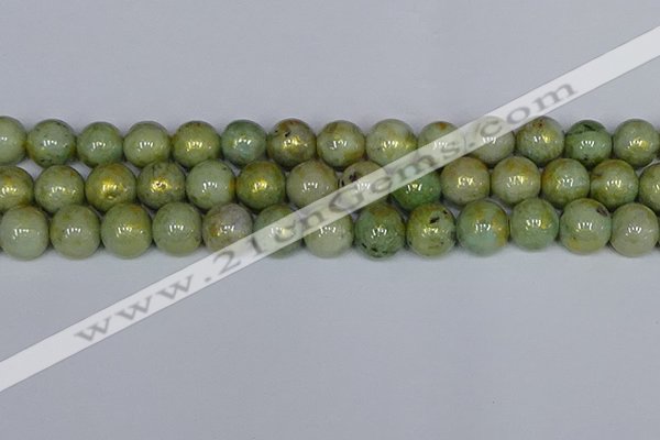 CMJ983 15.5 inches 10mm round Mashan jade beads wholesale