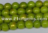 CMJ985 15.5 inches 4mm round Mashan jade beads wholesale