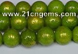 CMJ986 15.5 inches 6mm round Mashan jade beads wholesale