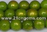 CMJ987 15.5 inches 8mm round Mashan jade beads wholesale