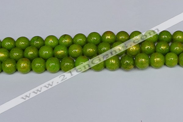 CMJ989 15.5 inches 12mm round Mashan jade beads wholesale