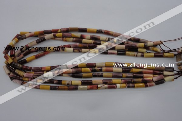 CMK104 15.5 inches 6*11mm tube mookaite beads wholesale