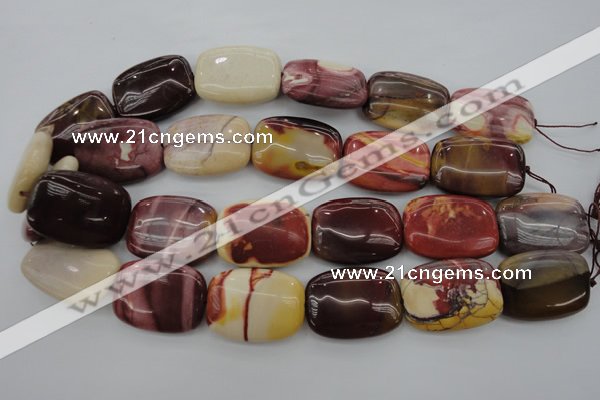 CMK148 15.5 inches 22*30mm rectangle mookaite beads wholesale