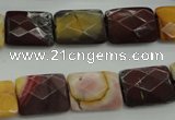 CMK150 15.5 inches 12*16mm faceted rectangle mookaite beads wholesale