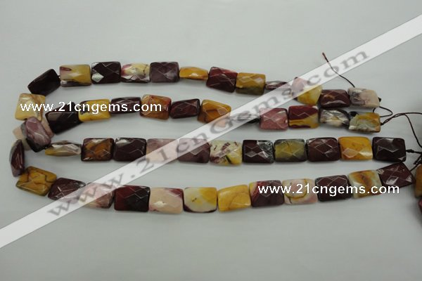 CMK150 15.5 inches 12*16mm faceted rectangle mookaite beads wholesale