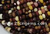 CMK20 15.5 inches 6*8mm faceted rondelle mookaite beads wholesale