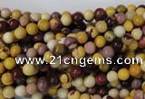 CMK201 15.5 inches 4mm round mookaite gemstone beads wholesale