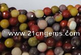 CMK211 15.5 inches 6mm faceted round mookaite gemstone beads