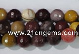 CMK213 15.5 inches 10mm faceted round mookaite gemstone beads