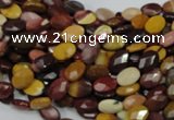 CMK22 15.5 inches 8*12mm faceted oval mookaite beads wholesale