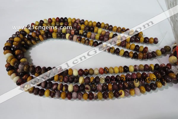 CMK220 15.5 inches 5*8mm rondelle mookaite gemstone beads