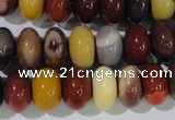 CMK222 15.5 inches 8*12mm rondelle mookaite gemstone beads