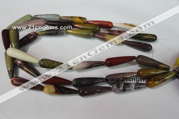 CMK227 15.5 inches 10*35mm teardrop mookaite gemstone beads