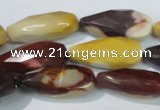 CMK229 15.5 inches 12*28mm faceted teardrop mookaite gemstone beads