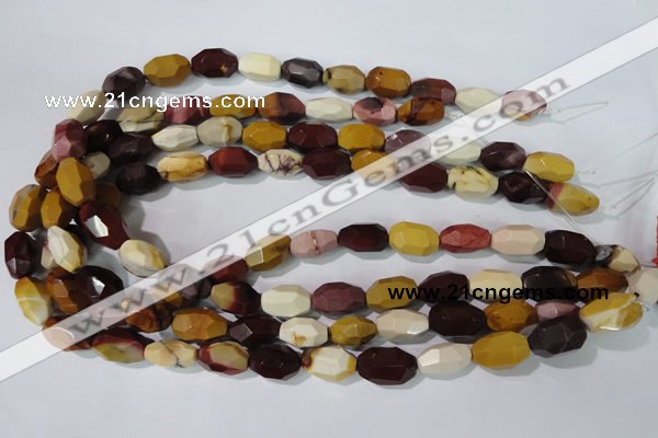 CMK233 15.5 inches 10*18mm faceted nuggets mookaite gemstone beads