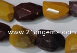 CMK234 15.5 inches 15*20mm faceted nuggets mookaite gemstone beads