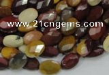 CMK24 15.5 inches 12*16mm faceted oval mookaite beads wholesale