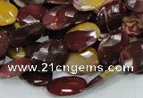 CMK25 15.5 inches 15*20mm faceted oval mookaite beads wholesale