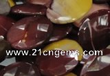 CMK28 15.5 inches 30*40mm faceted oval mookaite beads wholesale