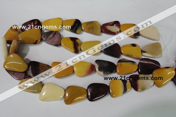 CMK282 15.5 inches 18*25mm trapezoid mookaite gemstone beads