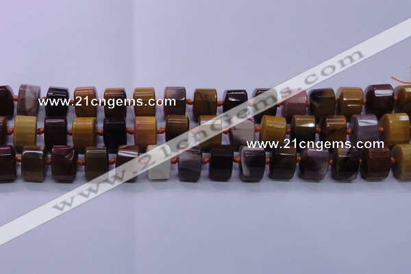 CMK290 15.5 inches 11*15*15mm faceted triangle mookaite beads