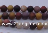 CMK291 15.5 inches 6mm round matte mookaite beads wholesale