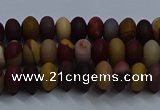 CMK301 15.5 inches 5*8mm rondelle matte mookaite beads wholesale