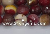 CMK319 15.5 inches 10mm faceted round mookaite gemstone beads