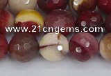 CMK320 15.5 inches 12mm faceted round mookaite gemstone beads