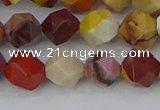 CMK325 15.5 inches 8mm faceted nuggets mookaite gemstone beads