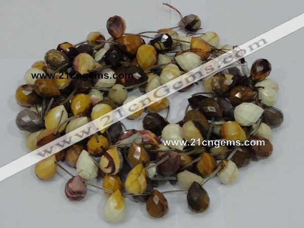 CMK36 15.5 inches 18*25mm faceted teardrop mookaite beads wholesale