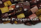 CMK37 15.5 inches 10*14mm faceted rectangle mookaite beads wholesale