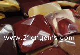 CMK44 15.5 inches 40*40mm faceted square mookaite beads wholesale