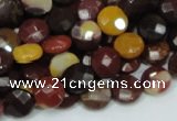 CMK51 15.5 inches 10mm faceted coin mookaite beads wholesale