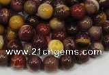 CMK58 15.5 inches 8mm round mookaite gemstone beads wholesale