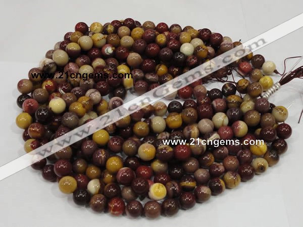 CMK58 15.5 inches 8mm round mookaite gemstone beads wholesale