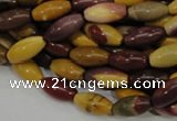 CMK65 15.5 inches 8*16mm rice mookaite gemstone beads wholesale